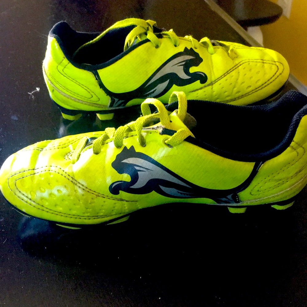 Boys 2 Puma soccer cleats
